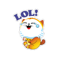 Gif animé rire chat